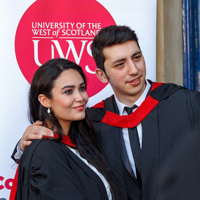 Students graduating from UWS London campus