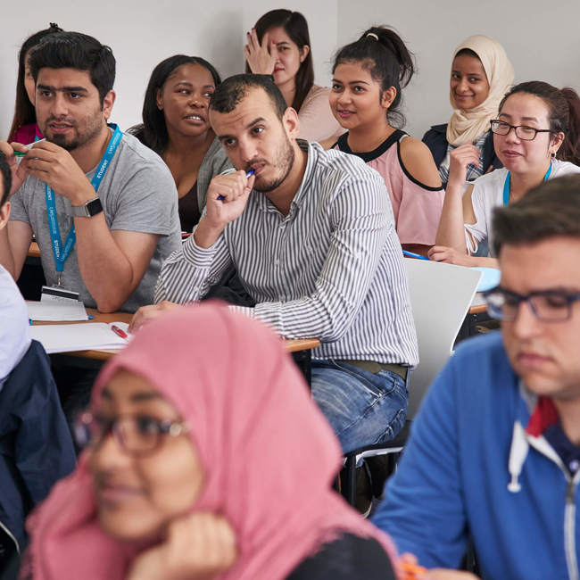 UWS London campus students in class