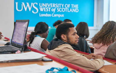 UWS London campus students