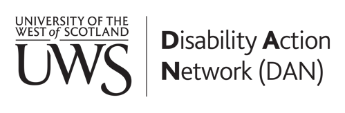 Disability Action Network black and white logo