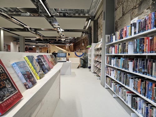 Paisley Library books and shelves