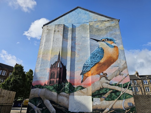 Paisley Mural on Johnston Street building